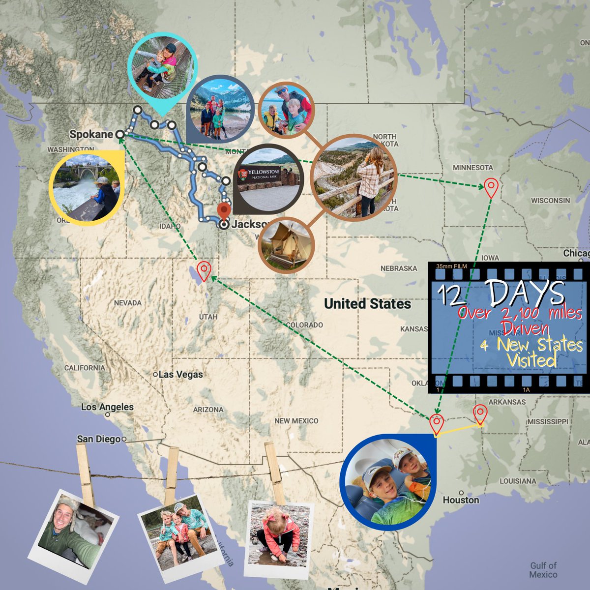 Two weeks, unplugged. Logged 2,100+ miles on the road, landed in new airports, saw so many amazing sites. We traveled the NW part of our country. Absolutely beautiful. I had hesitations w/ kids initially, but they were *great* &amp; Lex &amp; I are still married! Lots of experiences had.