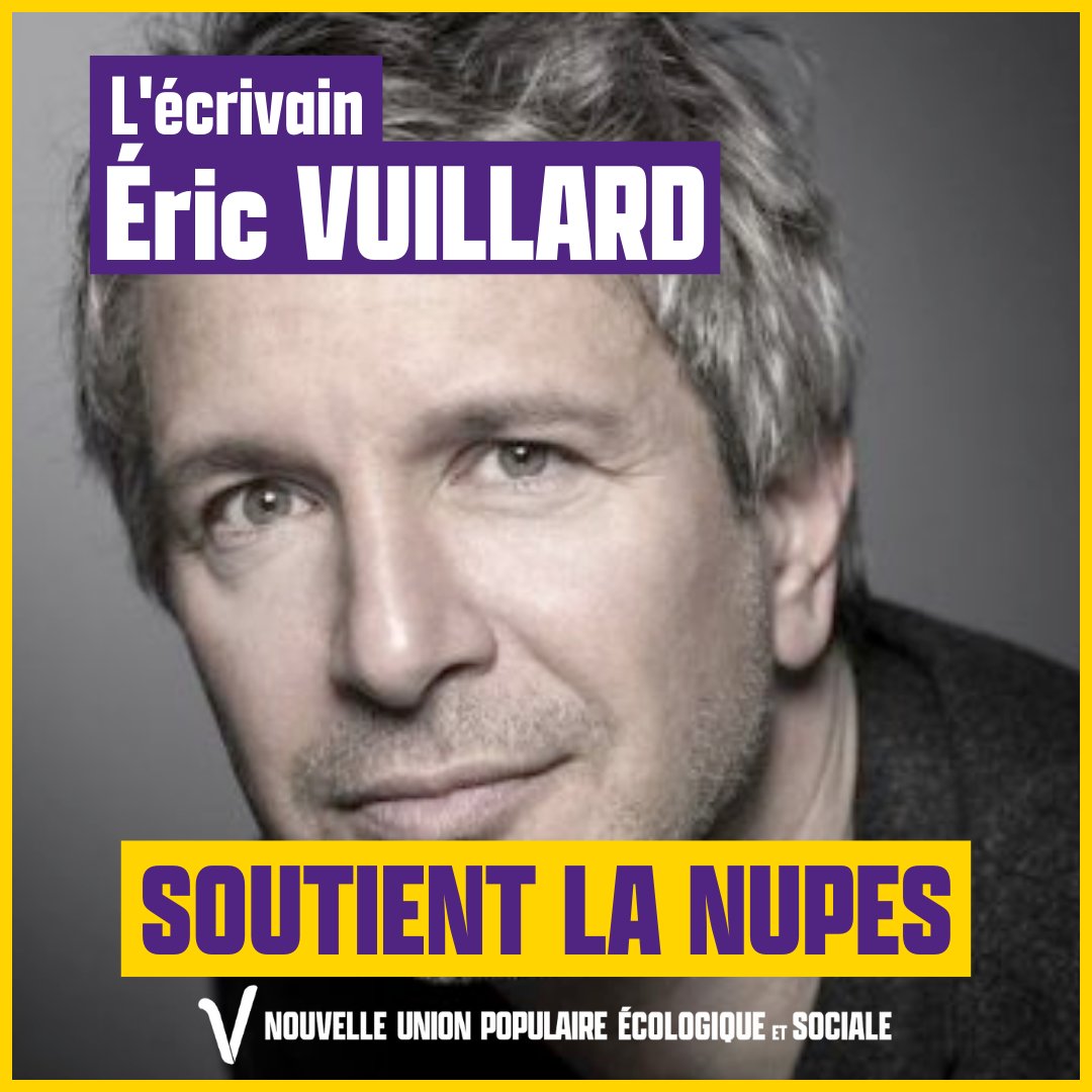 ✌️ Eric Vuillard soutient la #NUPES ! #VcommeVictoire