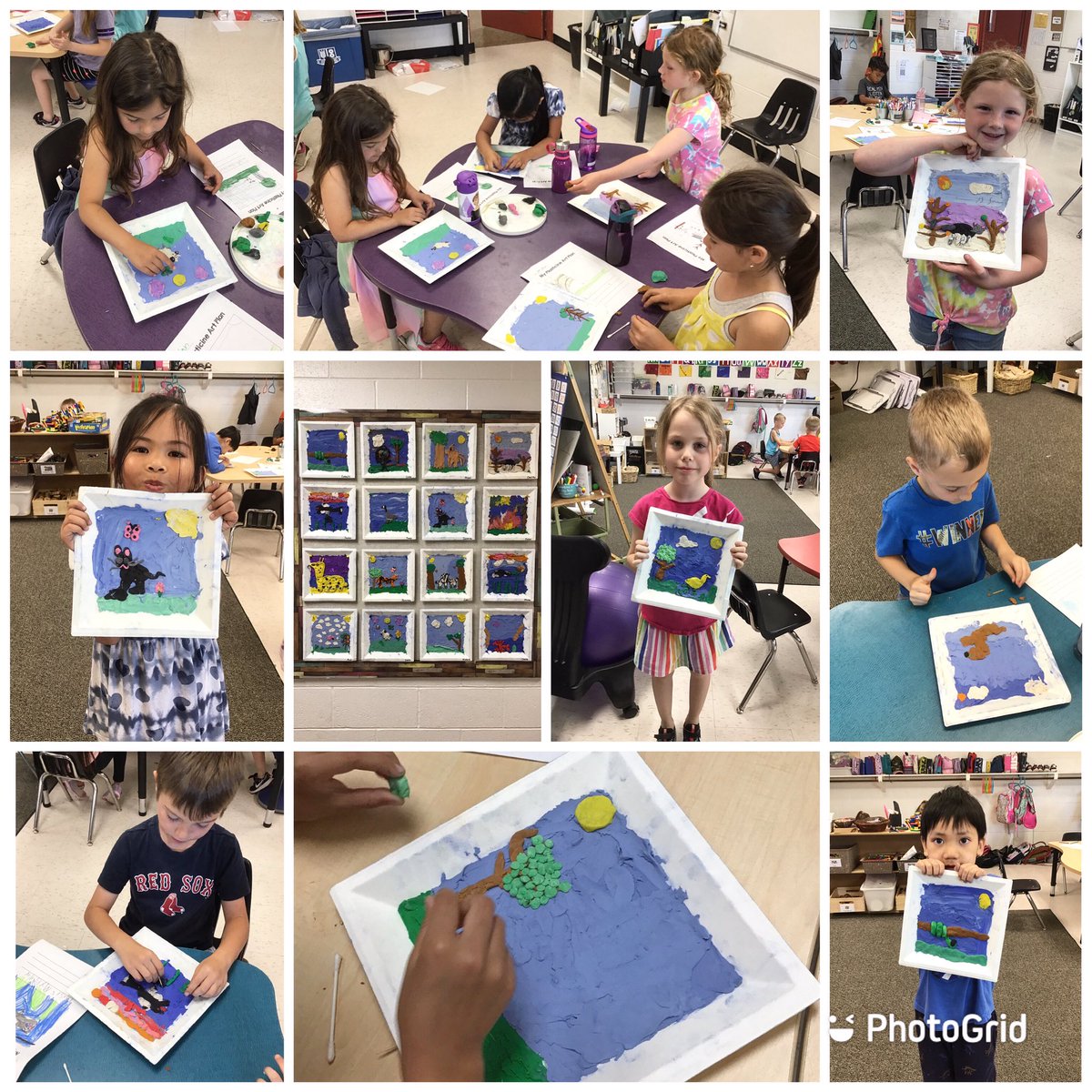 We ended our animal research projects by creating plasticine pictures. They all did such an amazing job! #hsdwes #hsdlearns <a href="/WoodlawnHSD/">Woodlawn School</a> <a href="/HanoverSD/">Hanover School Division</a>
