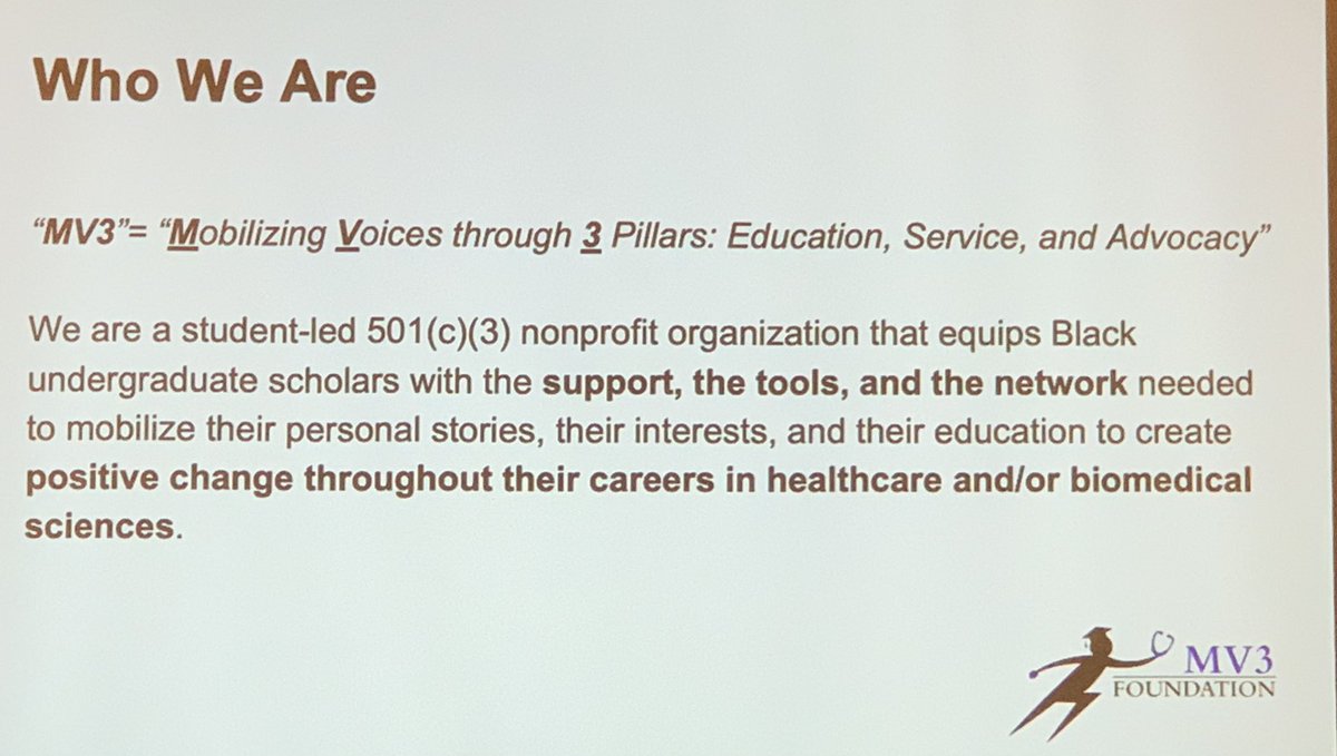 CardioOncology's tweet photo. Great initiative by @AshleyKyalwazi a @SarnoffCardio fellow on empowering black undergrad scholars via MV3! Great 2C support from @Amgen! Many ways to support this mission! #42Annual @IrisJaffeLab @LenaETrager @SvatiShah @sday_hcm @rkwadhera @rwyeh @jct_ucb @VirginiaSHahnMD https://t.co/qt10Wsni4b