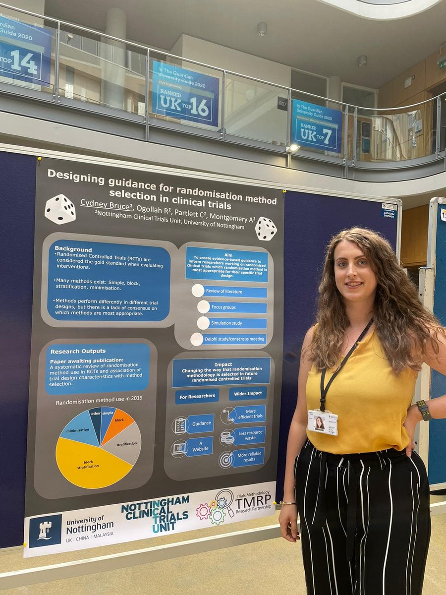 Here is NCTU's very own Cydney Bruce (@CydneyLBruce) at the @MedicineUoN Research Impact Forum presenting their PhD research impact. 🧮 #research #schoolofmedicine #phd #randomisation #clinicaltrials #UON