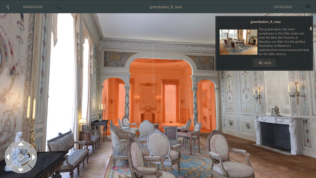 Navigator4D's tweet image. The virtual project Villa Ephrussi de Rothschild 4D is almost ready after a long time creation process: