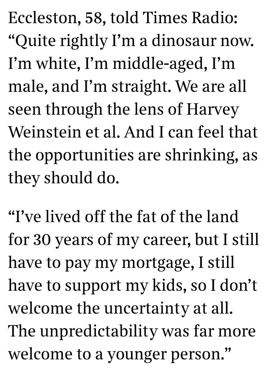 The headline the Times chose to run with vs the things Christopher Eccleston actually said in the interview