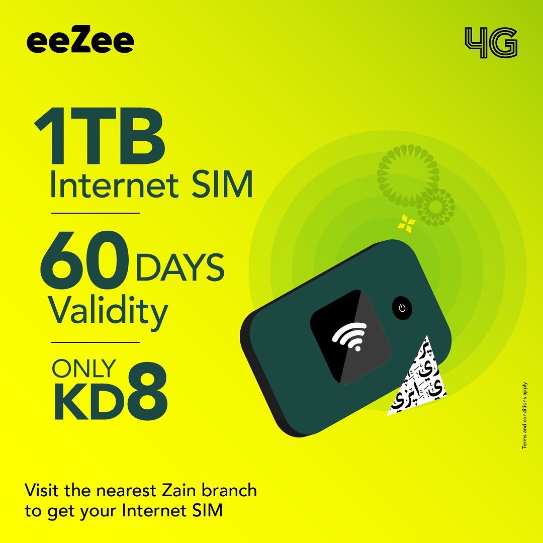 Zain Kuwait on Twitter "Amazing deal from eeZee! Get a new eeZee