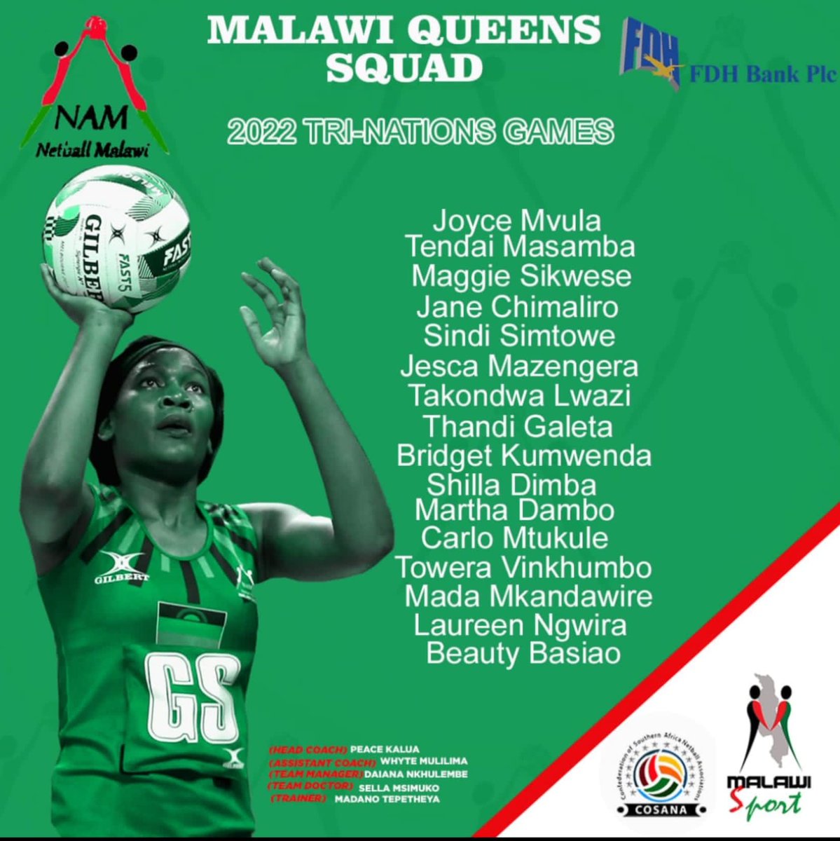 Netball_Malawi's tweet photo. Let's go!!! The Queens
#Timatha https://t.co/EqtYcIgqh9