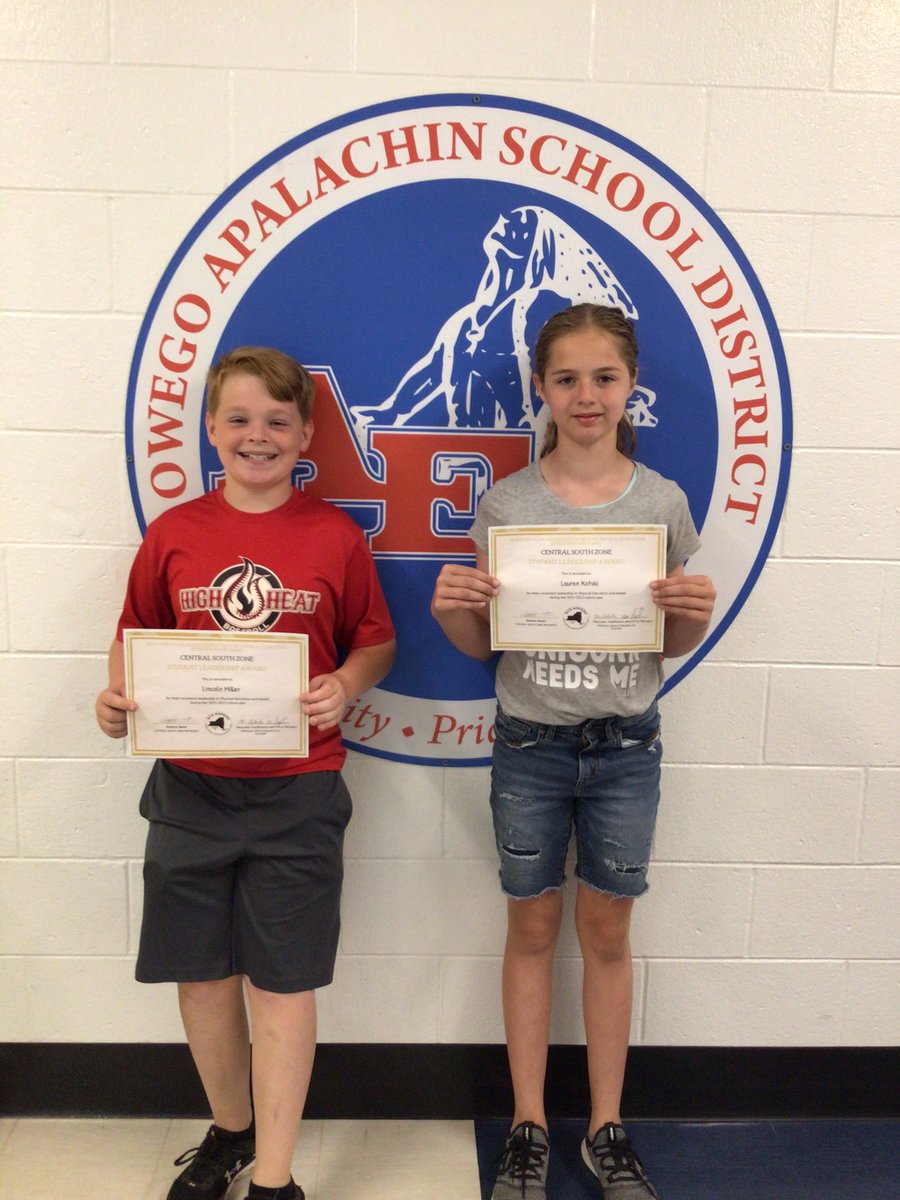 These two received the NYS Association of  Health, PE, Recreation &amp; Dance Student Leadership Award for their consistent leadership in PE and health this year! Great job! ❤️💙 <a href="/OFAAthletics1/">OA Athletics</a> <a href="/OAUpdate/">OA Schools</a> <a href="/Green__Corey/">Dr. Corey A. Green</a> <a href="/OA_Farrell/">Dr. Robert L. Farrell</a>
