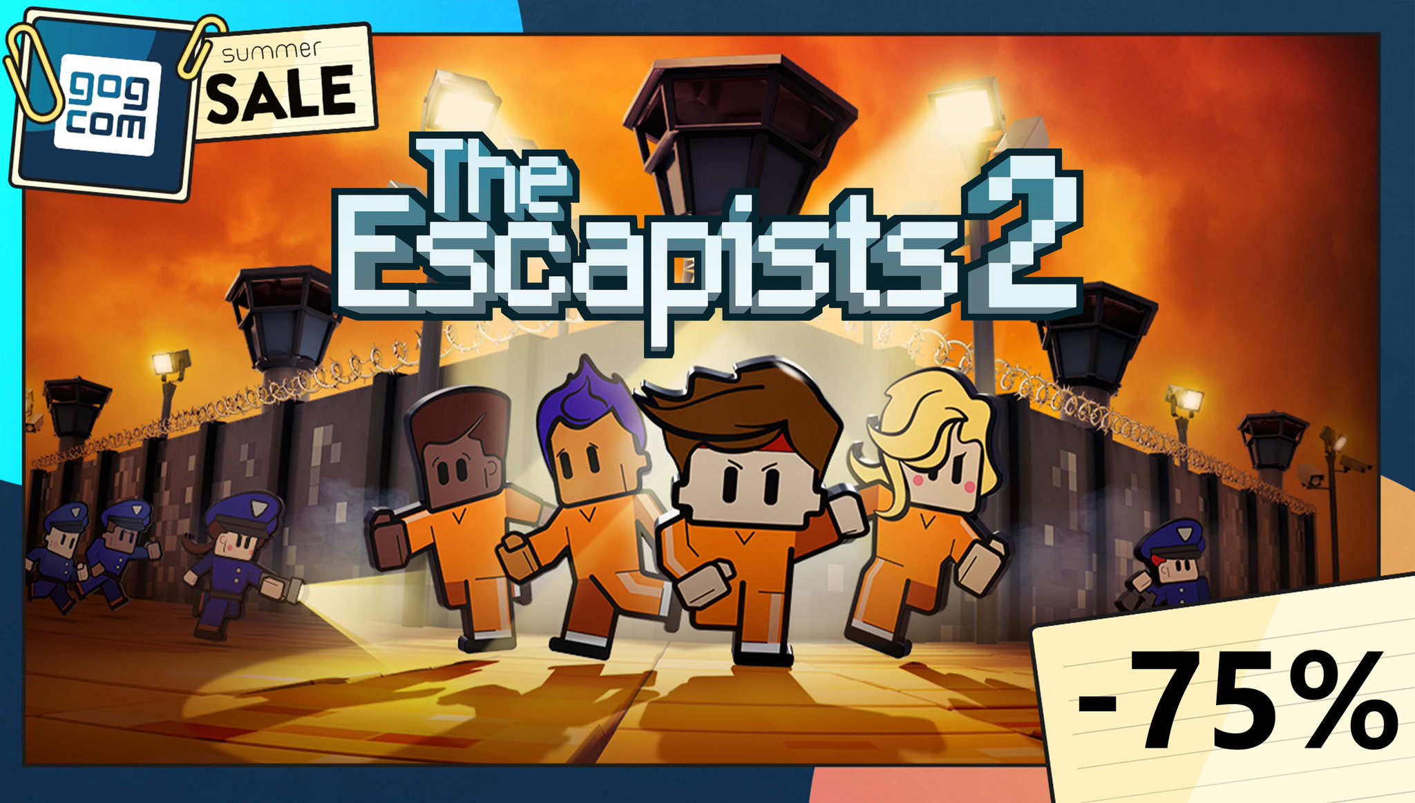 The Escapists on Twitter: "🗝️Addictive prison simulation! Escape with  friends! Duct tape? Catch The Escapists 2: Game of the Year Edition for a  criminally good deal - 75% OFF on @GOGcom! - https://t.co/HPk297TNNU  https://t.co/og4TmBkRQM" / Twitter