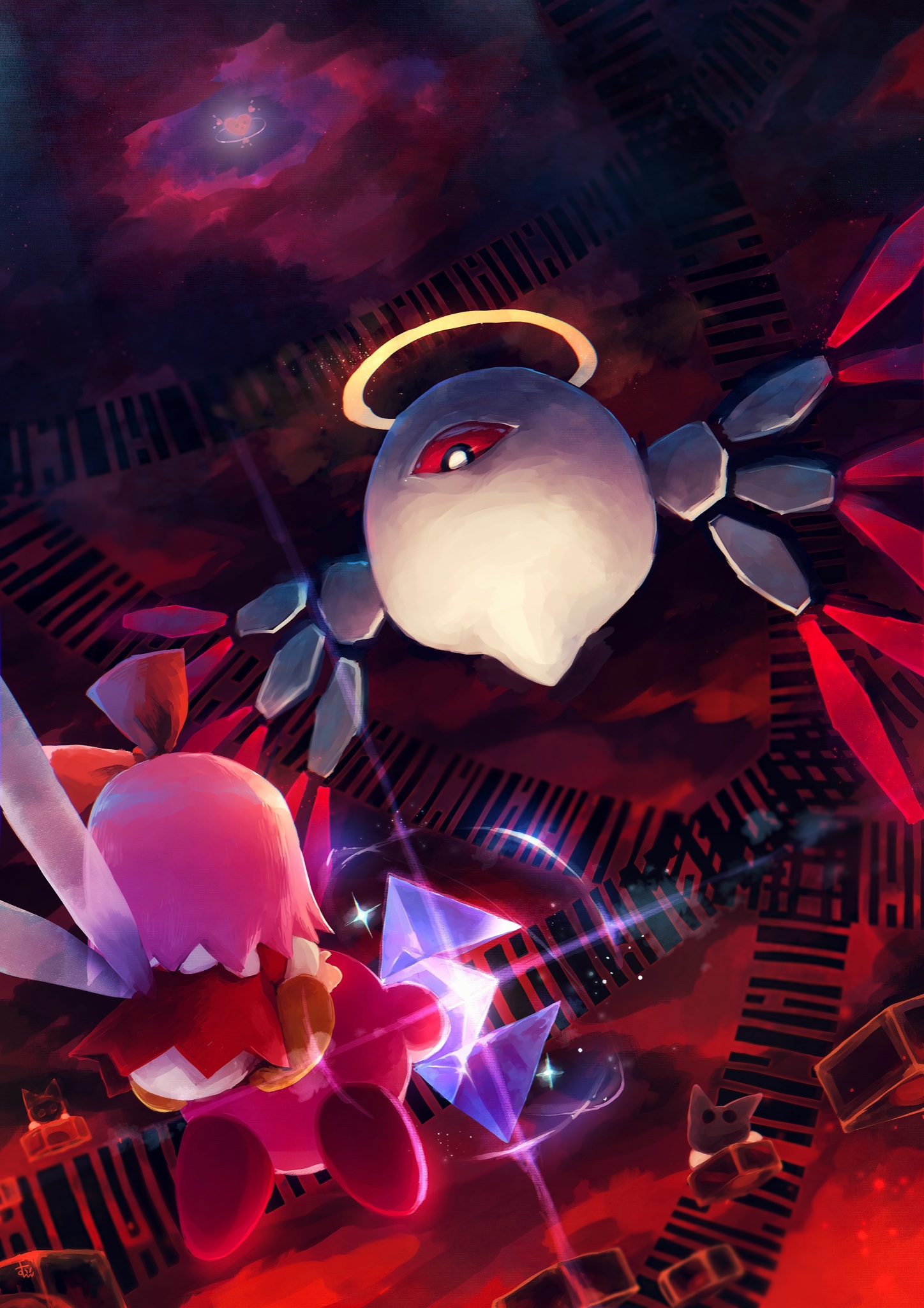 Smartphone Wallpaper] - Kirby V2. by YamiHiiro on DeviantArt