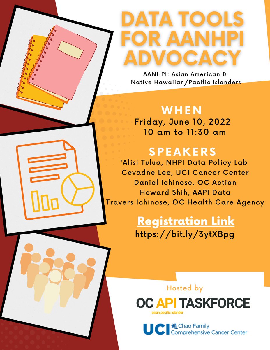 ApiTaskforce's tweet photo. 📣 Join our AANHPI Data Tools Training Today, June 10, 2022 @ 10:00 PST ✨ We will be providing a training and overview of different data tools you can use for advocacy, community outreach, program planning, and proposal writing. https://t.co/Rs8BMEEx4N