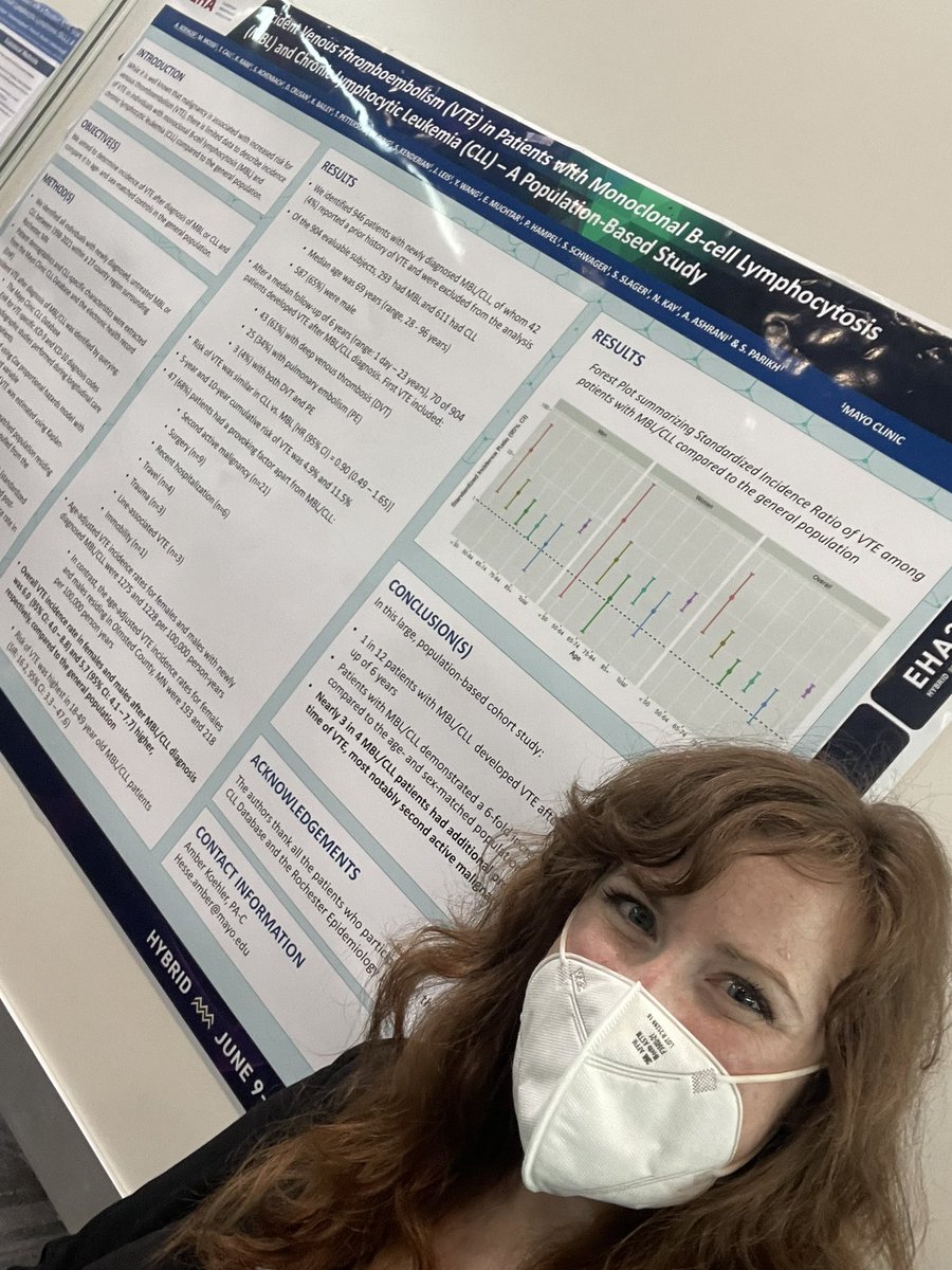 1000s of attendees & I haven’t met any other PAs yet! Feeling extra proud of all the hard work that went into this poster & the fact it was accepted at #EHA22 when I see all of the incredible work around me - what a great opportunity to share my work and to represent PAs!