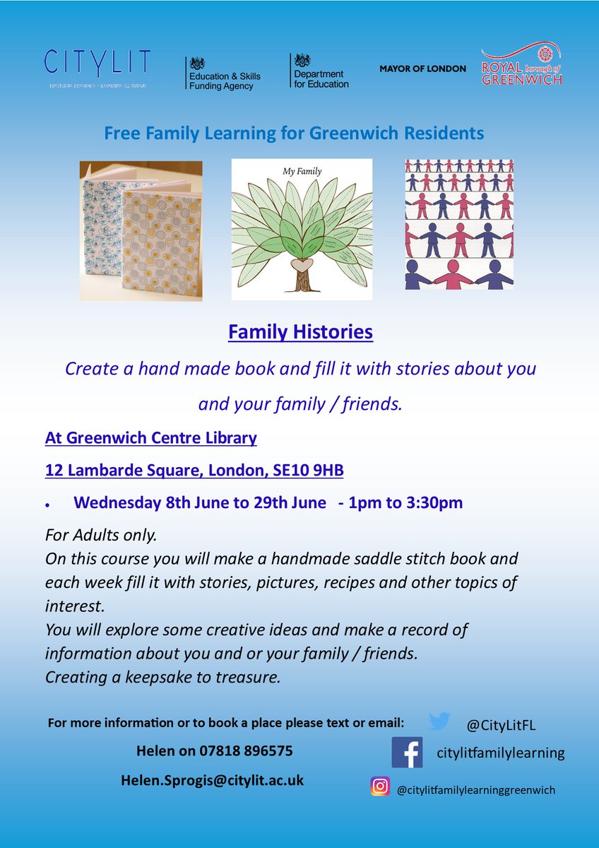 City Lit Family Learning, on line - on Zoom tweet media