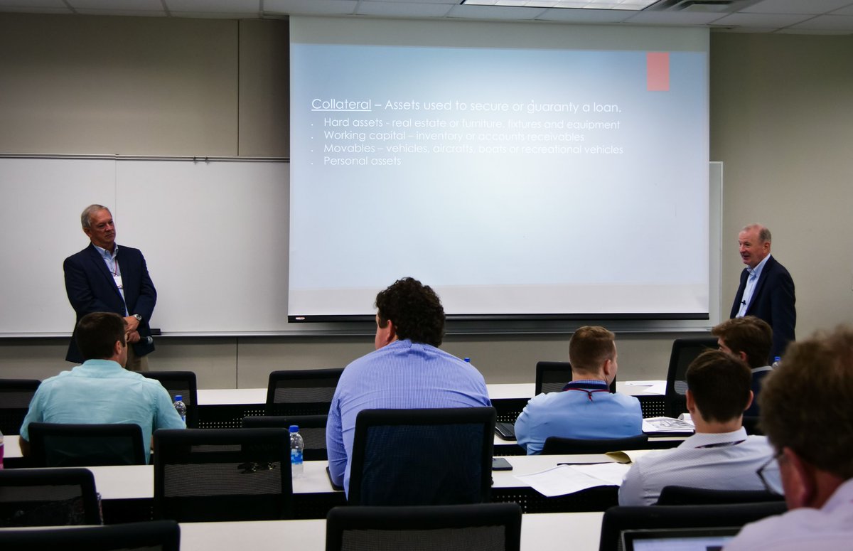 TheUncommonBank's tweet image. We were proud to represent at the Louisiana Tech School of Banking this past week with @LATechBUSN!

We were represented by Chief Credit Officer Sam Ponder, Retail Development Officer Josh Perot, CEO Brian Woodard, and banking students Reed Sexton &amp;amp; David Saleh. #uncommonbanking