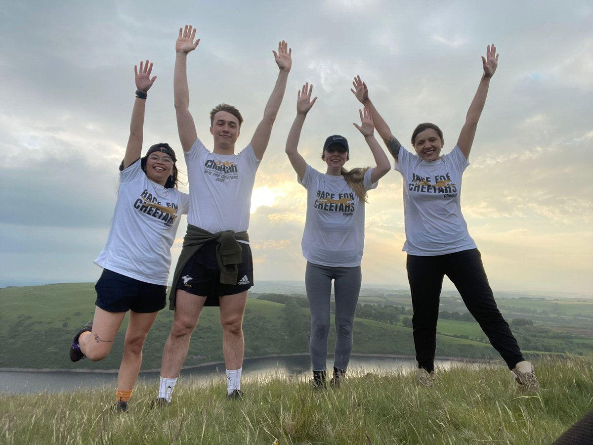 CCFCheetahUK's tweet photo. Ain't no mountain high enough to stop our #raceforcheetahs participants! As well as horizontal kms, we've seen some serious elevations being covered by our team - #YesTor and #HighWillhays are 619m and 621m. Incredible effort guys! https://t.co/xIy5lyRu3a https://t.co/Nyvgr5pGoM