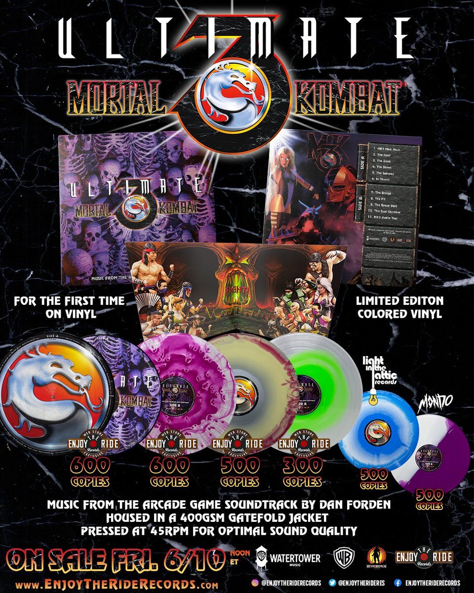 Dan Forden: Mortal Kombat I & II Soundtrack (Colored Vinyl) Vinyl LP —