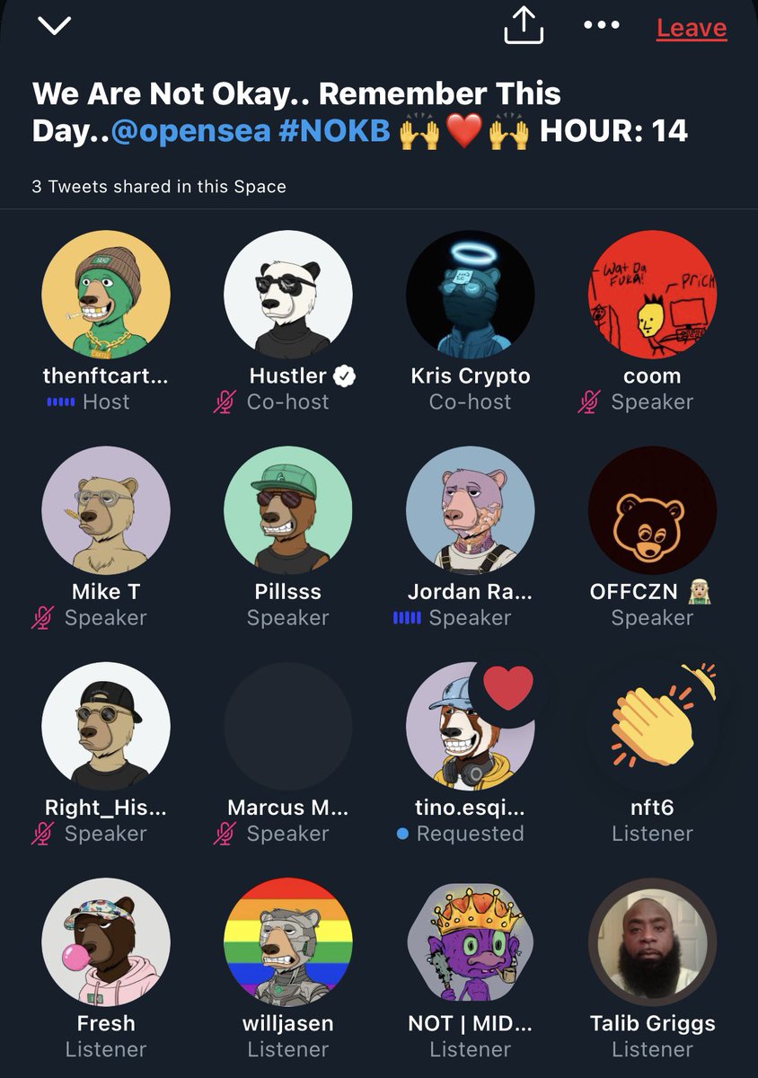 This is our moment. We are back on <a href="/opensea/">OpenSea</a> 

We’ve been waiting all this time. <a href="/thenftcartel/">CARTEL 🐷🟪(Anthony)</a> you and your tenacity running spaces for 14 hours straight is fckin legendary. 

Now everyone wake up <a href="/0xHustler/">Hustler</a>