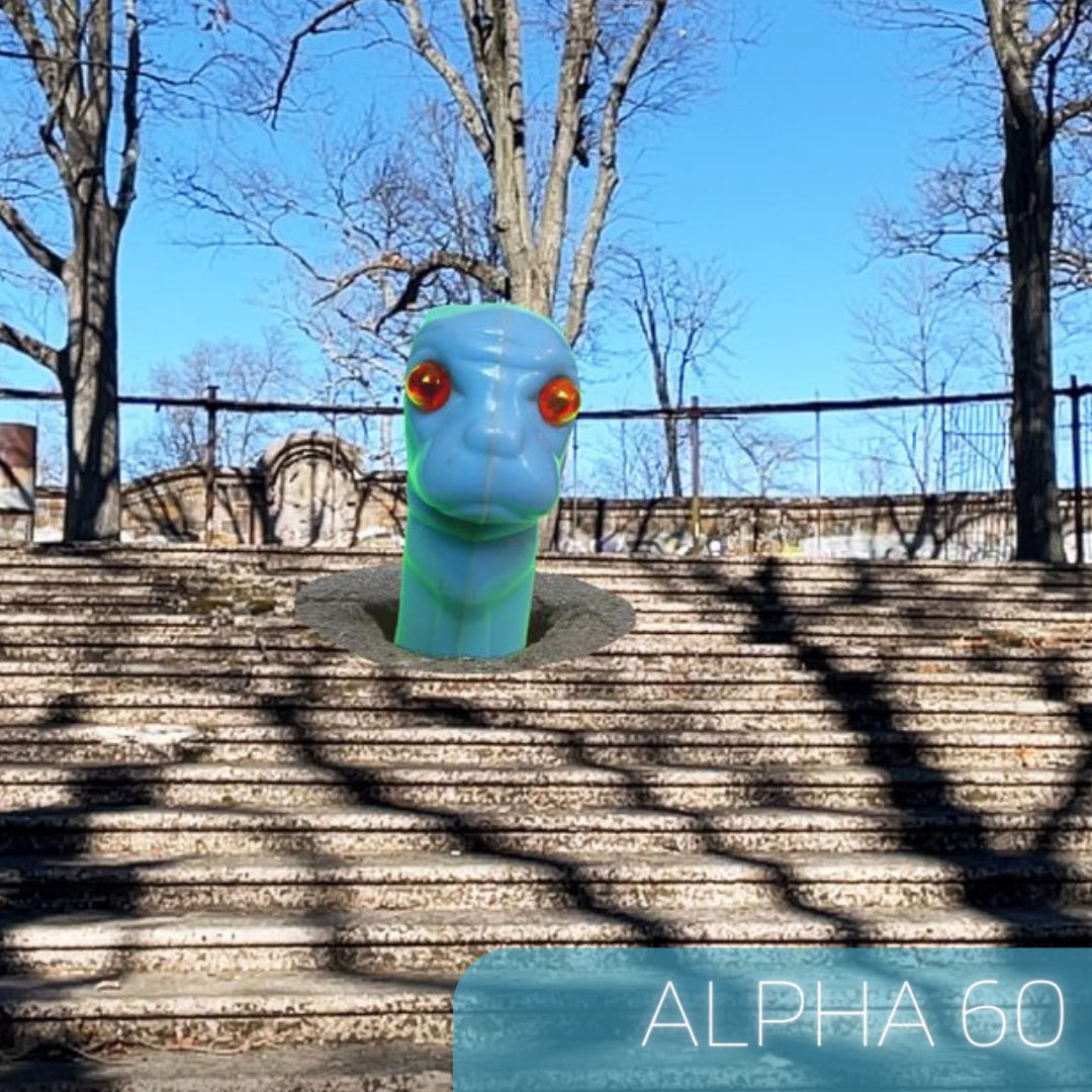 Currently on view! Check out our summer show 'Alpha 60' an experimental augmented reality (AR) exhibition via @hoverlayar including 19 artists located in the emerald necklace of Boston. The show is on view from Sunday, May 22 - Friday, September 30, 2022.