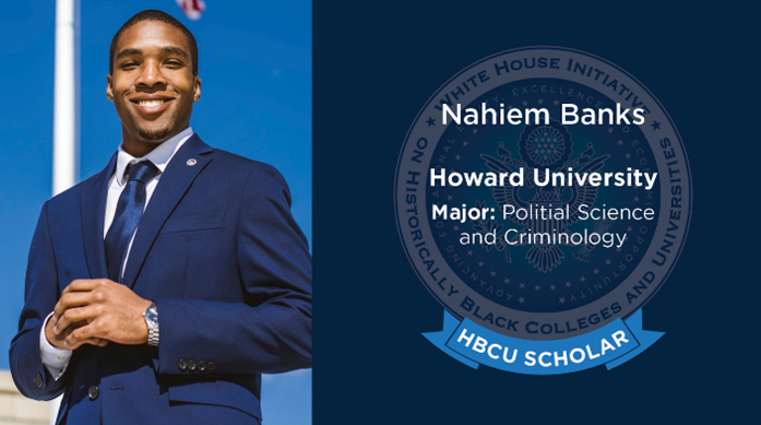 Congratulations, Naheim Banks, <a href="/HowardU/">Howard University</a>