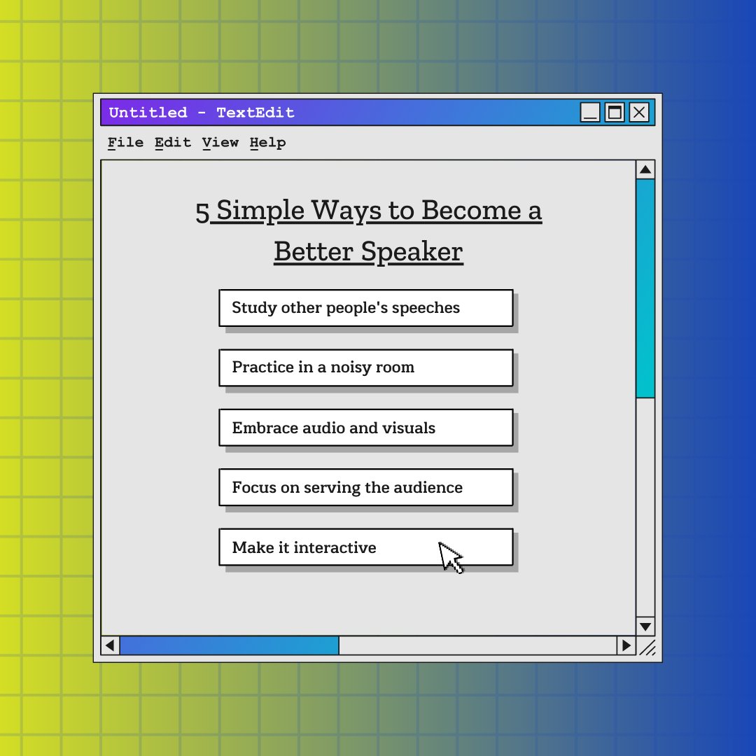 AVProductions05's tweet photo. We've seen a LOT of presentations.  If you have one coming up, here are 5 simple ways to become a better speaker. Have a great weekend!
#presentations #simpleway #speaker #thestageisyours https://t.co/E7pkfdM9RU