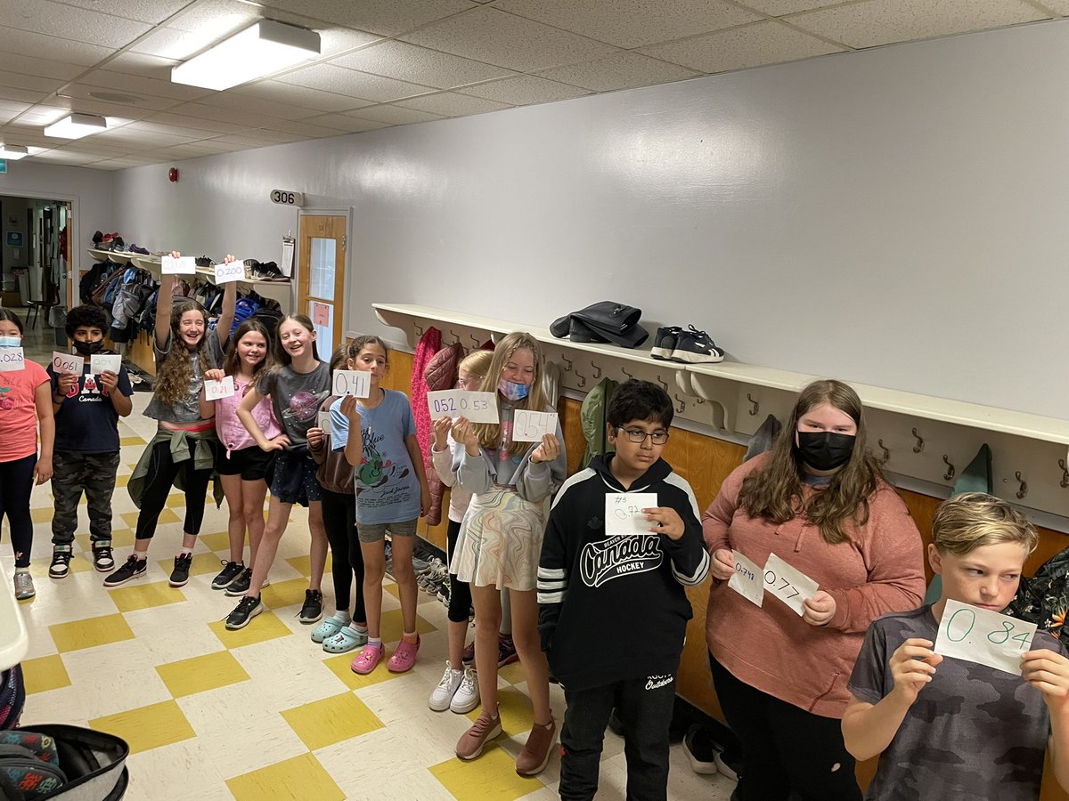 We had so much fun creating a human number-line, ordering decimals from least to greatest. <a href="/RockyElementary/">Rocky Lake Elementary</a>