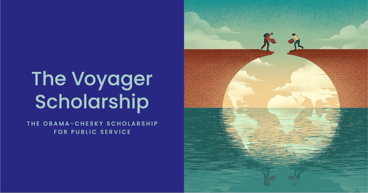 Pursuing a career in public service was one of the best decisions I’ve ever made. If you’re a rising college junior interested in public service, then I hope you’ll apply for the Voyager Scholarship! Learn more and apply by June 14: obama.org/voyager-schola…