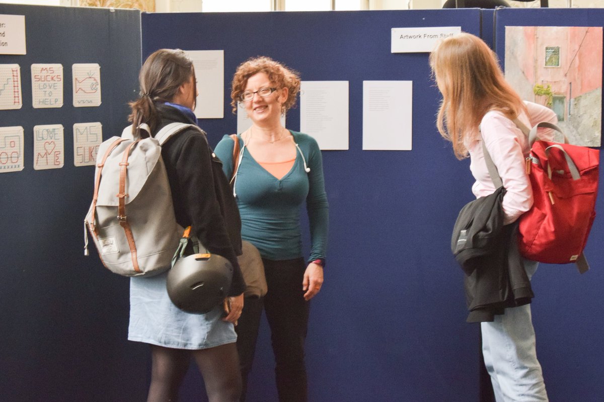 CreativeEnquiry's tweet photo. Happy times at the BartsArts exhibition! 
@QMULBartsTheLon 
#FlourishingFriday https://t.co/LviL6K6Bat