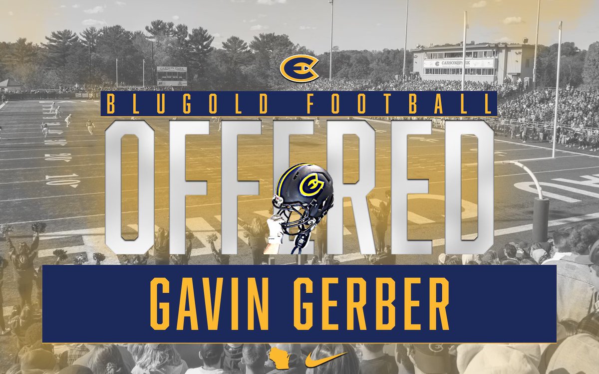 ggerbs0611's tweet photo. Excited to announce I have received a roster spot offer from @UWECFootball! Thanks to @CoachBeschorner for the opportunity! https://t.co/0AeQD7LFwk