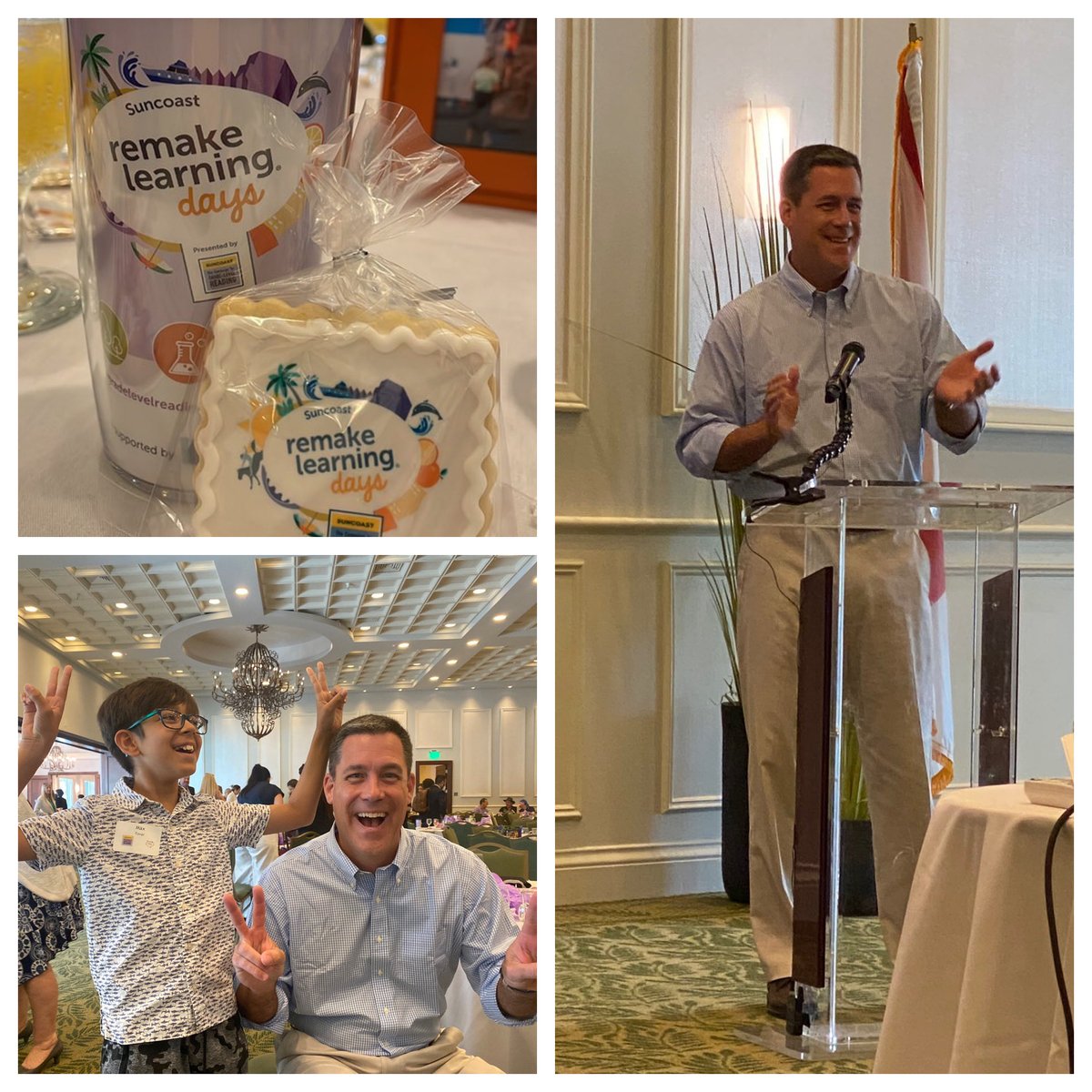 What an inspiring morning….celebrating the 165 organizations that created experiences that engaged 10,000+ during #SuncoastLearningDays …with ⁦@RemakeDays⁩ Founder ⁦@greggbehr⁩ #InvolvingEveryone ⁦@SuncoastCGLR⁩ ⁦@ThePattersonFdn⁩