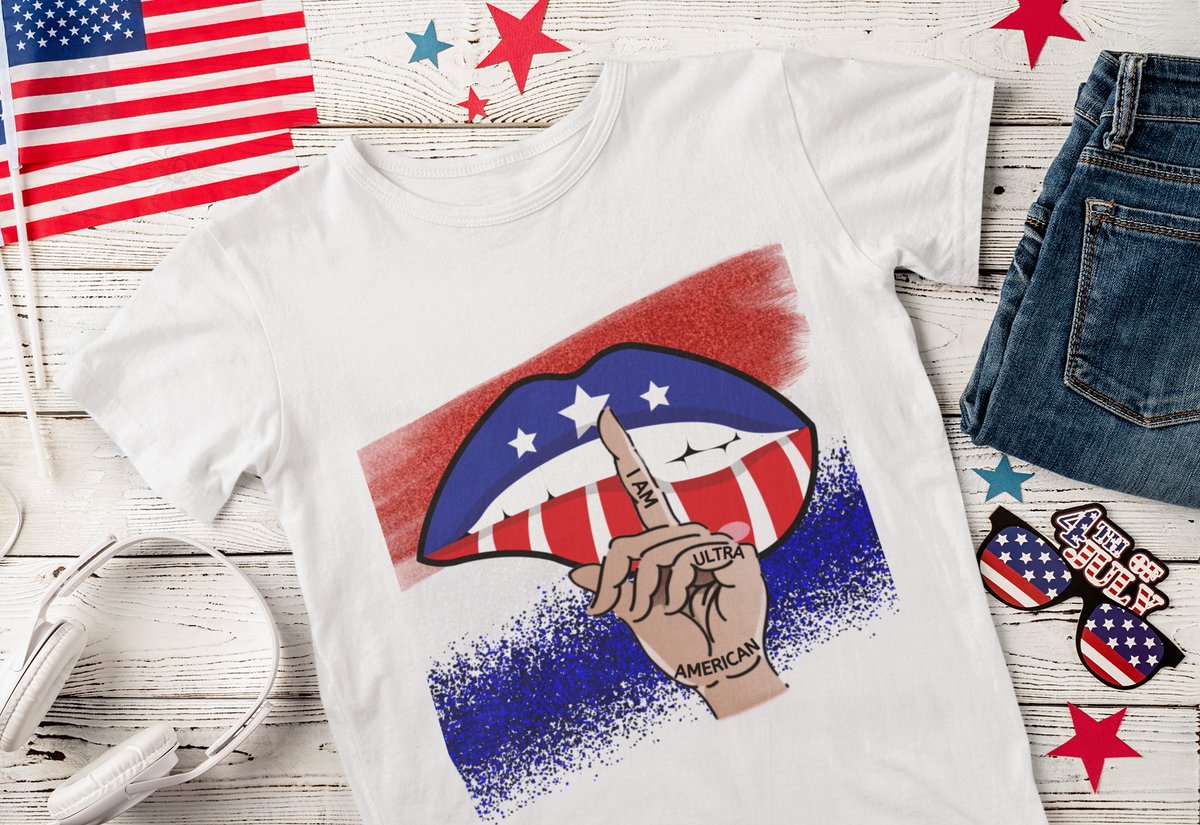 BoozieHumor's tweet photo. I Am Ultra American T-Shirt. Also  in Tank Top.
#patriotic #4thOfJuly #IndependenceDay  #Americans #AmericaFirst 
Sold at Amazon :
T-shirt
https://t.co/STiy6n0FWe https://t.co/tQkdIygzg6