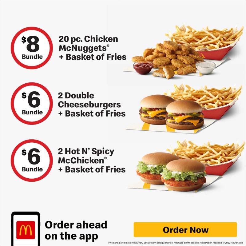 McDonalds's tweet photo. You get lots of food without giving us lots of money. It’s called value and trust us you’re going to love it.