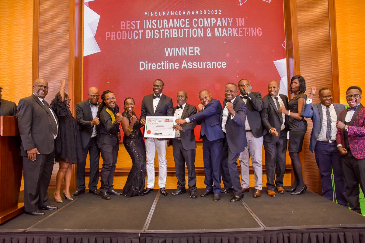 Evansnyagah's tweet photo. What an epic evening, @DirectlineKenya has scooped  3 top awards at #InsuranceAwards2022. Thank you our customers we dedicate this awards to you for your support. https://t.co/vyVTVkUfwn
