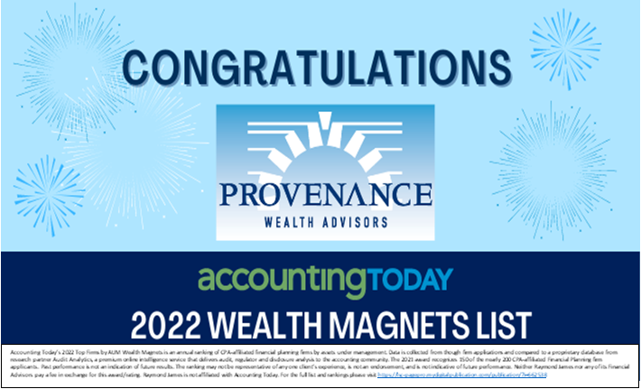 ProvWealth's tweet photo. The good news is out! #AccountingToday has released its annual ranking of CPA-affiliated wealth management firms and PWA is once again in the #BillionDollarClub! We are so proud of our #ProvTeam for the hard work that it took to earn this spot. https://t.co/LWer02NnfT