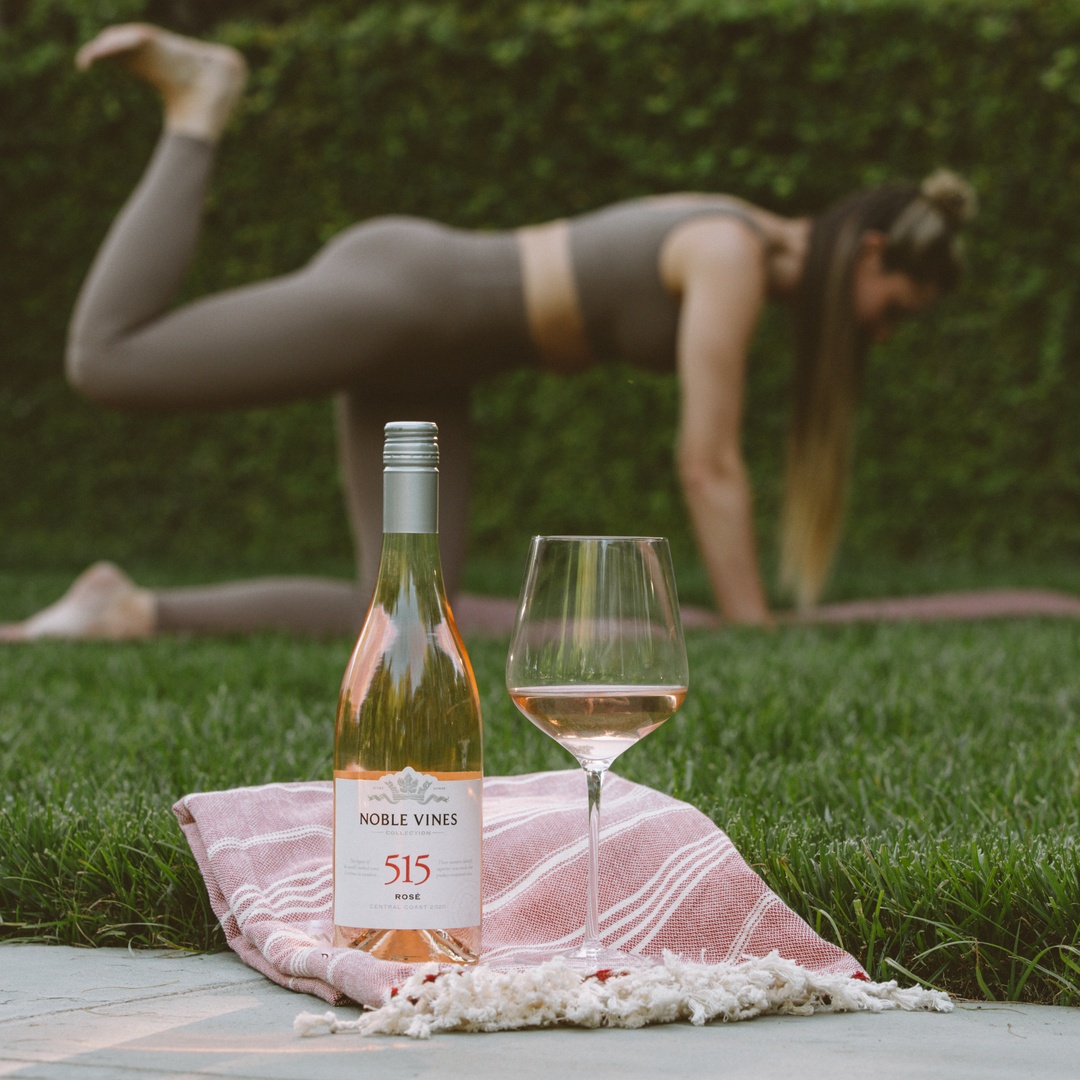 NobleVinesWine's tweet photo. Getting centered for one of our favorite holidays 🧘... tomorrow is #NationalRoséDay. #NobleVines https://t.co/kR7Oj4QNpf