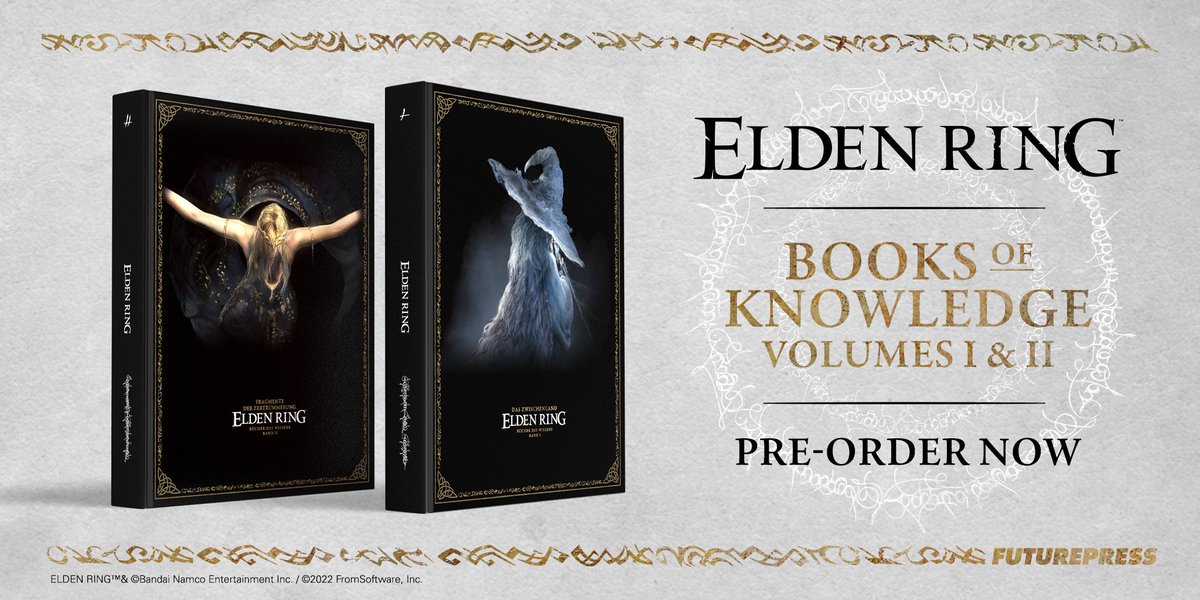 Nintendeal's tweet photo. Elden Ring - Book of Knowledge Volume I: The Lands Between and Volume II: Shards of the Shattering are up for pre-order on Amazon!

Volume I: https://t.co/89hH8ozt5F #ad
Volume II: https://t.co/uqCeLDmpCV

Hardcover premium editions https://t.co/b5tiUMbgD8