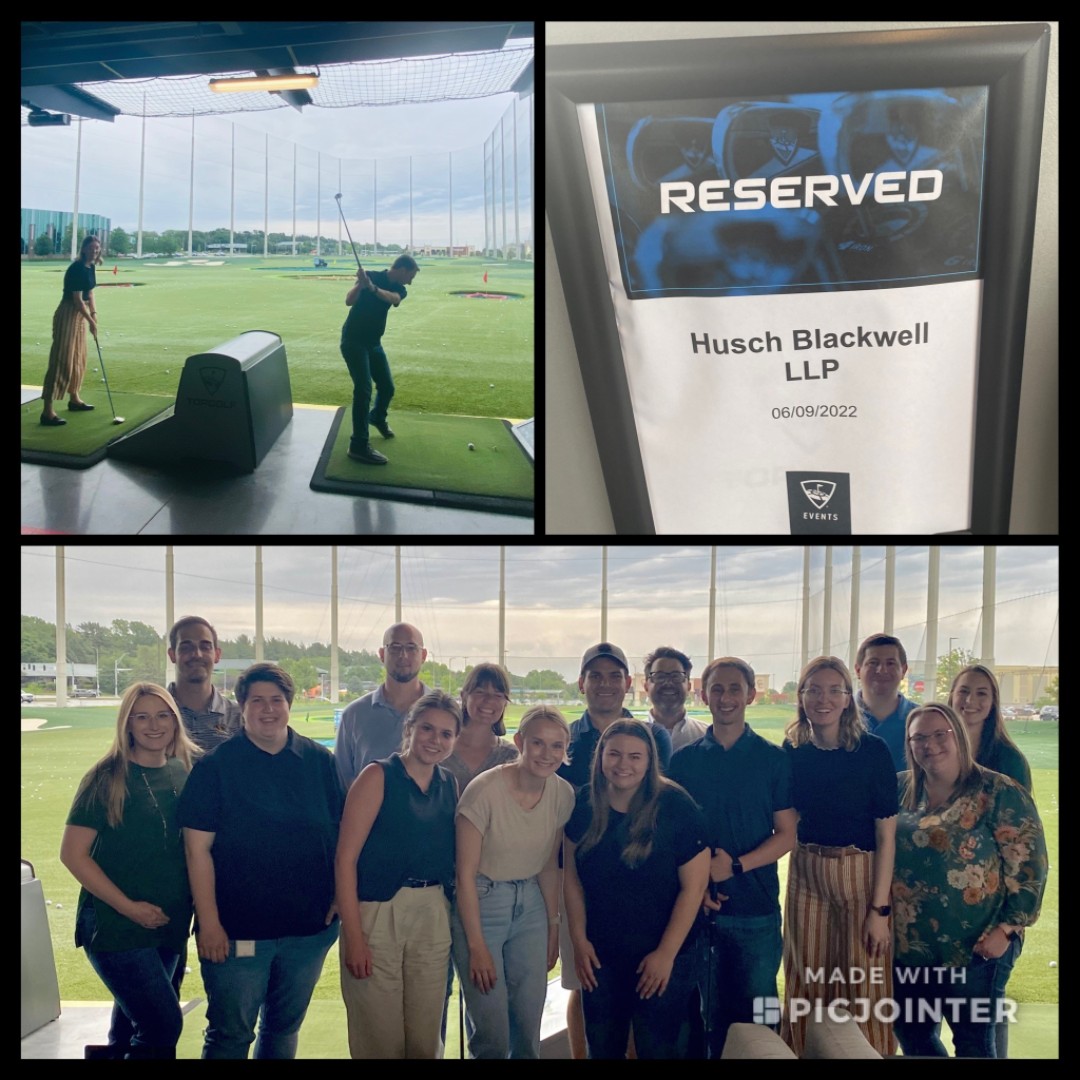 HuschBlackwell's tweet image. Jordan Spieth's got nothin' on our #SummerAssociates in Omaha! ⛳ The team enjoyed a social and active networking event at @TopGolf as part of the fun during the #HBSummerProgram. 🌞
.
.
.
#TopGolf #Summerprogram #lawstudents #huschpuppies #Summerfun