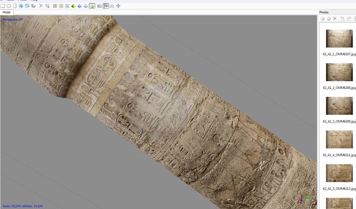 PeterBrandEgypt's tweet photo. We use Agisoft Metashape to assemble 3D models from 100+ photos. #digitalheritage #Karnak #Egyptology #AncientEgypt #photogrammetry #agisoft #hypostyle #Luxor https://t.co/1lXeLX8sQU