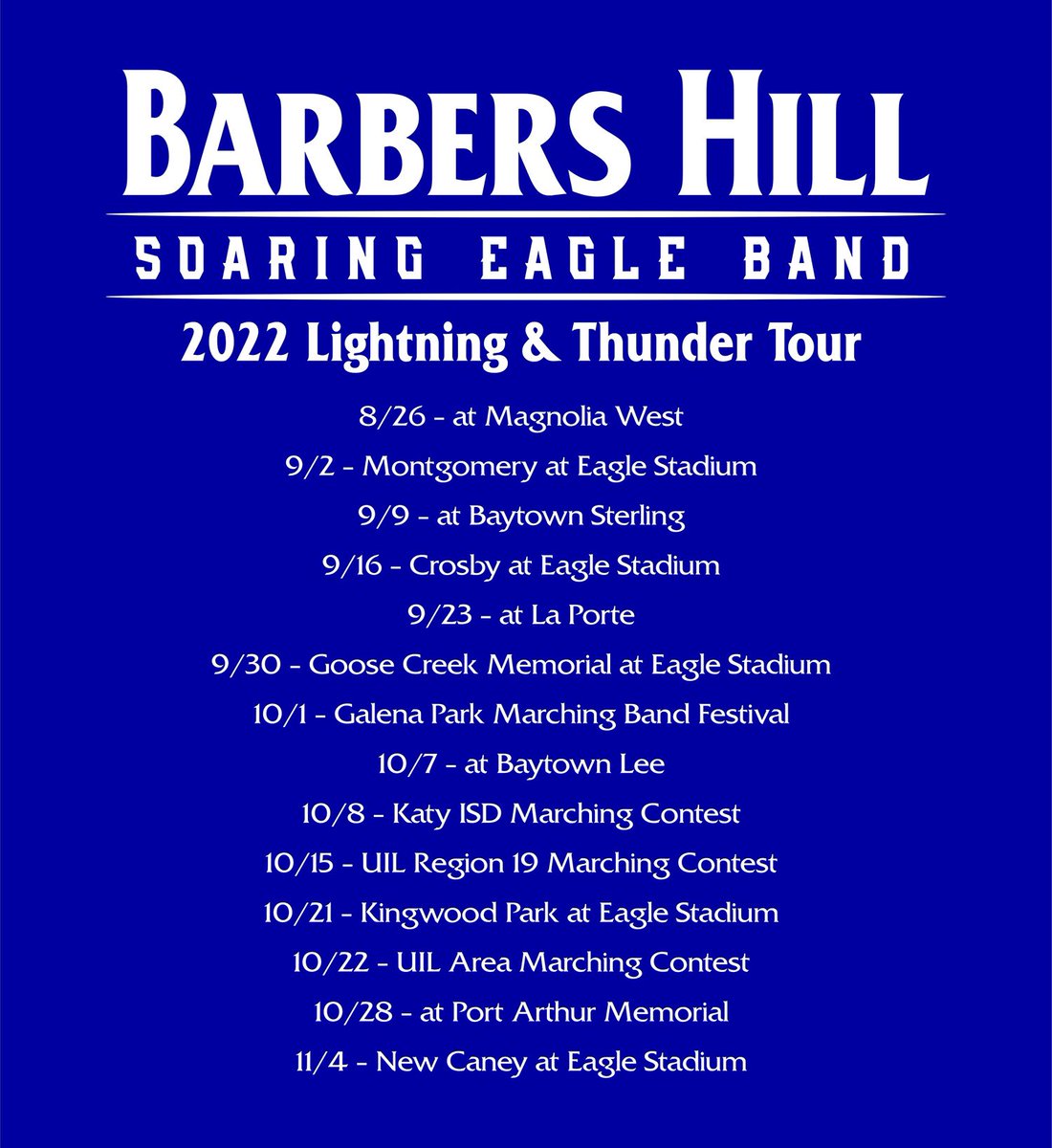 Barbers Hill Soaring Eagle Band tweet media