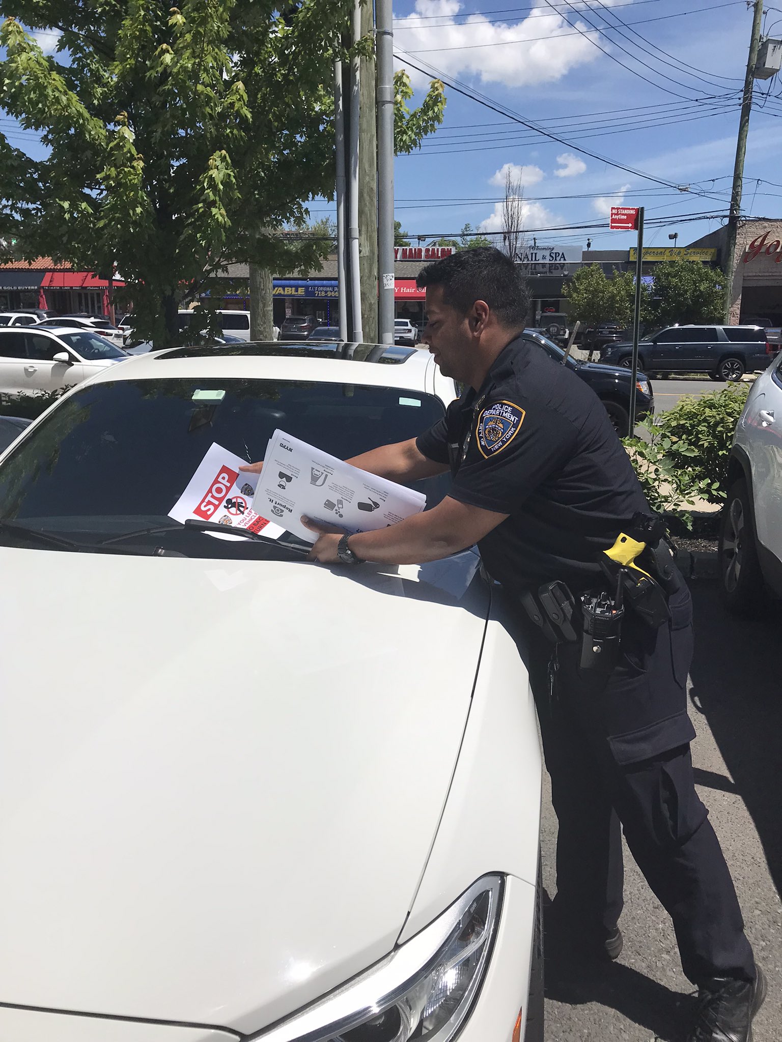 NYPD 123rd Precinct on Twitter "Yesterday, our Officers were out again