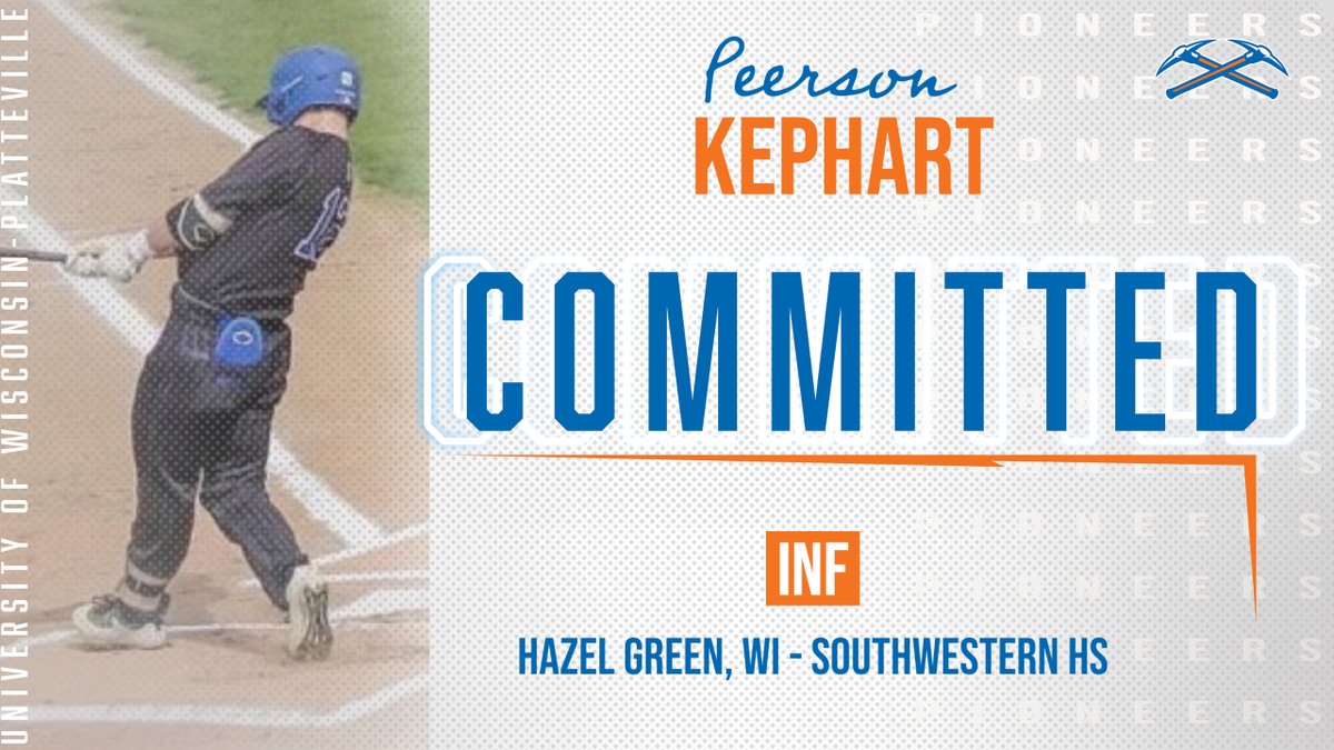 UWPlattBaseball's tweet photo. No, this is not DJ Khaled...  But we have anotha one!!!
Welcome Peerson Kephart from Hazel Green, WI. #Rollneers #T2T https://t.co/CYPQ4IEGq5