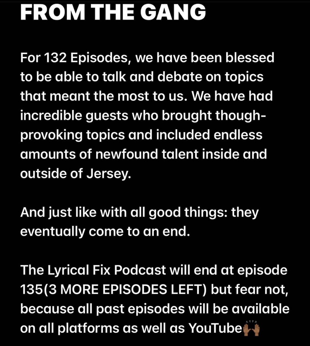 thelyricalfix's tweet photo. A huge THANK YOU for each and every one of you that have listened, learned, and laughed with us along the way! https://t.co/rS6rvRWmHR
