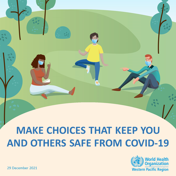 Meeting with friends? Choose activities that will allow you to enjoy their company while reducing the risk of #COVID19. Try: 

🚶🏽‍♀️ ‍Taking a walk outdoors 
🚲 Going on a bike ride  
📲 Talking on the phone or meeting virtually  

#StaySafe