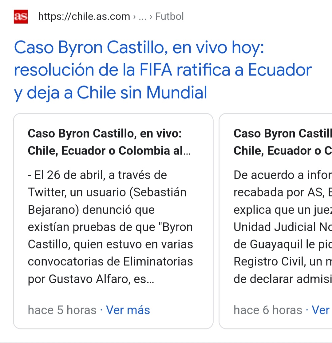 santiagodanielm's tweet photo. @diarioas deberian rectificar, ni #FIFA ni #Ecuador dejo sin mundial a #Chile. Para ir al mundial hay que jugar y ganarse el cupo https://t.co/fJyA3VwzHQ