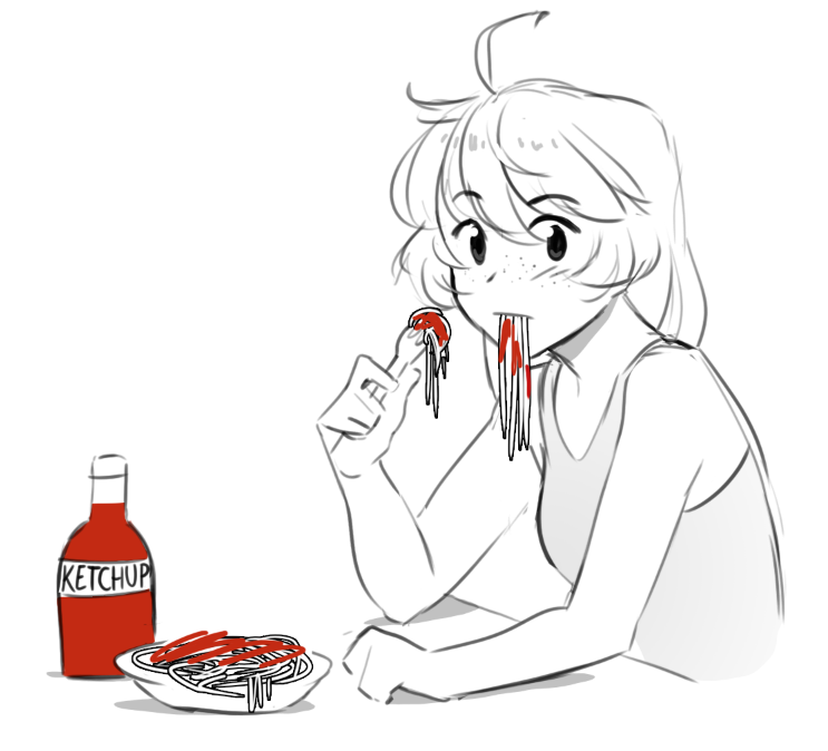 HarxMLeth's tweet photo. Brooke enjoying a nice pasta dinner (you aren't invited) 🥰🇸🇪 https://t.co/gDLsrLs5SE