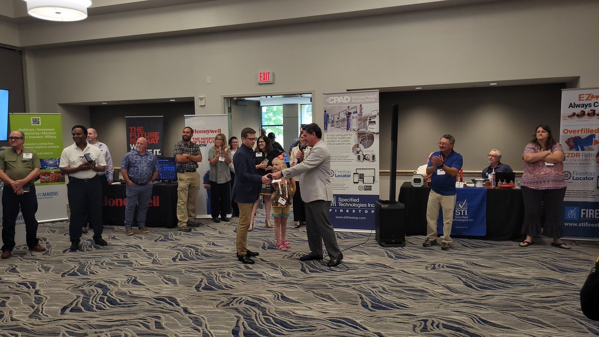 martinmercier's tweet image. Congratulations to Timothy Coopman from @TennovaHealth who won our Halo Home smartlight starter kit at the THEA conference! #thea #halohome #cooperlightingsolutions #healthcareengineering