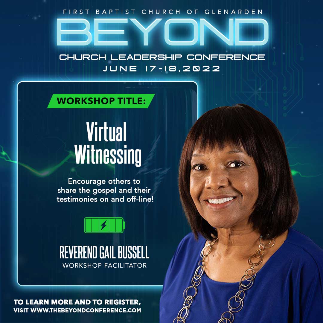 FBCG's tweet photo. Evangelism is stepping outside of the church walls in order to make disciples. Learn strategies on how to encourage others to share their testimonies & the gospel on a daily basis, and even in a virtual environment. To register, visit https://t.co/29rL8xJJDF. #FBCGLive #BeyondCon https://t.co/OxMSfbXQqJ