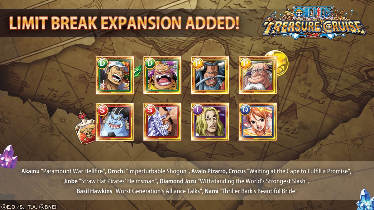 ONE PIECE Treasure Cruise on Twitter "Limit Break Expansion added! 🗝️