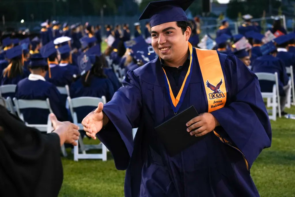ElMonteUHSD's tweet photo. Congratulations to @SElMonteEagles graduating Class of 2022! Graduates enjoyed speeches, choir performances and fireworks during their commencement ceremony on June 2. Onward and upward Eagles! #InThisTogether #EMUHSDinspires #SEMHS #Classof2022 https://t.co/ds9igEiq1D