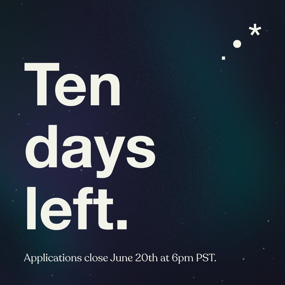 blackambitionpz's tweet photo. There are ten more days until the Black Ambition Prize applications close. Be sure to submit your application by June 20th at 6pm PST.
#blackambition #thefinalstretch #tendaysleft
#applicationdue #blackentrepreneurs #latinxentrpresneurs #hbcuentrepreneurs https://t.co/YaTTqW52kG