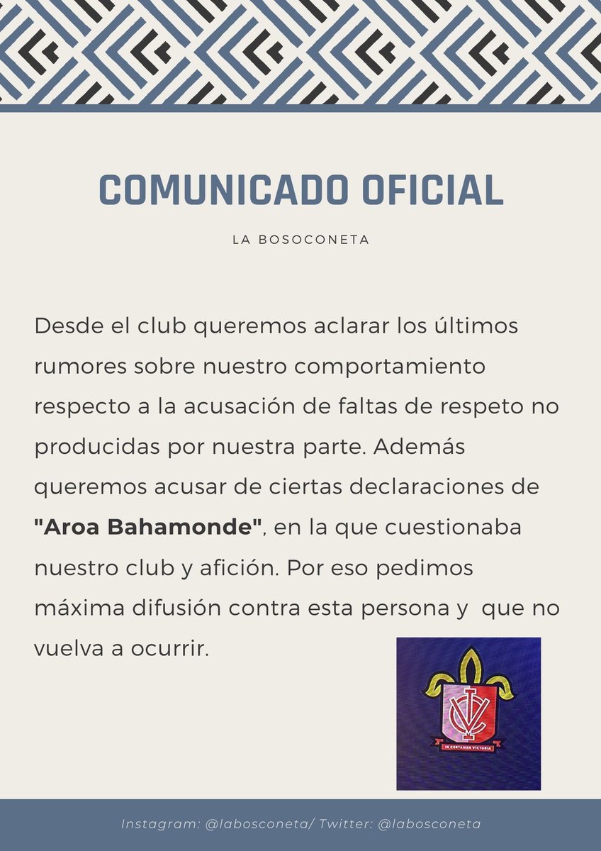 LaBosconeta's tweet photo. Comunicado Oficial🚨 https://t.co/WZjOI01jU2