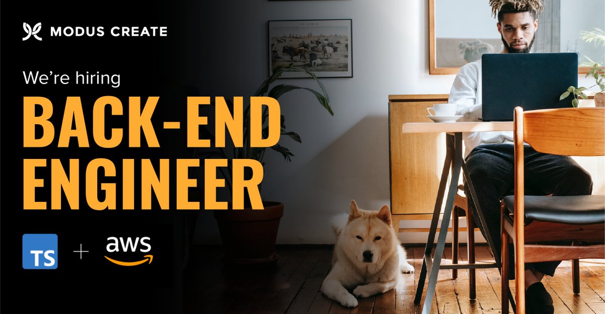 ModusCreate's tweet photo. We are hiring a Senior Back-End Engineer based in Europe with deep expertise in #TypeScript and #AWS. Join Modus Create and work with #opensource pioneers to help enterprises reimagine their business for the digital age. 

Apply here 👉 https://t.co/VrrFAOJQ4d

@remotebackends https://t.co/gHgGIH4i30