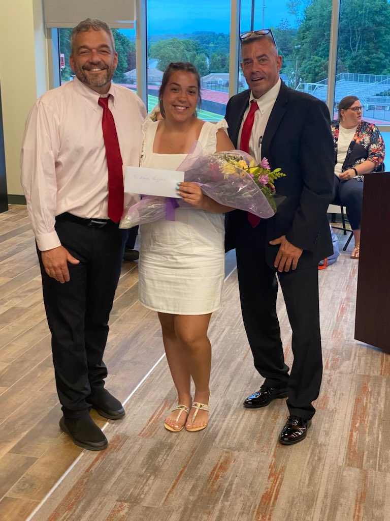 jimgildeaderby's tweet photo. The Derby Board of Education honored Board representative and Class President Albana Pergjoka and Class Vice President Brooke Uleano for their opinions, updates, action and contributions to the Board over the last year. We wish them the best of luck in all their future plans. https://t.co/joDrrQMebH